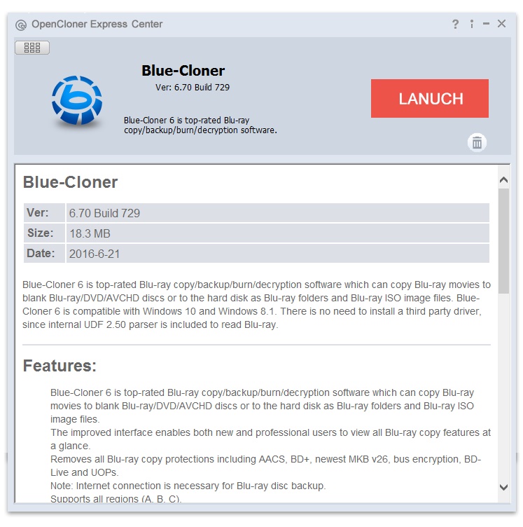 Blue-Cloner Diamond 12.20.855 for ipod instal